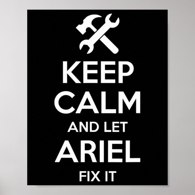 Affiche Ariel Corriger la citation drôle Anniversaire Nom  (Devant)