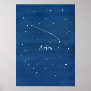 Affiche Aries Constellation Night Sky