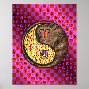 Affiche Aries & Earth Rooster