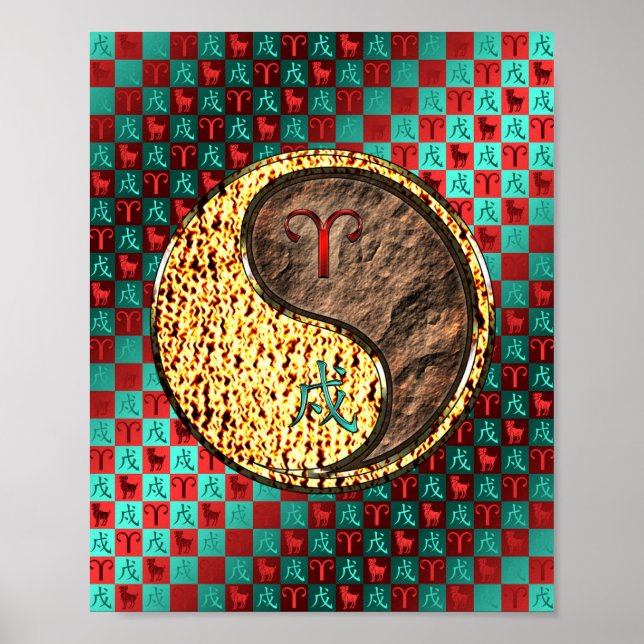 Affiche Aries et Earth Dog (Devant)