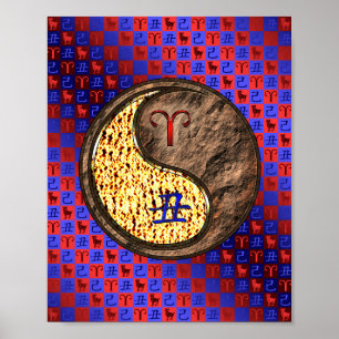 Affiche Aries et Earth Ox