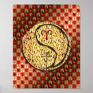 Affiche Aries et rat de feu