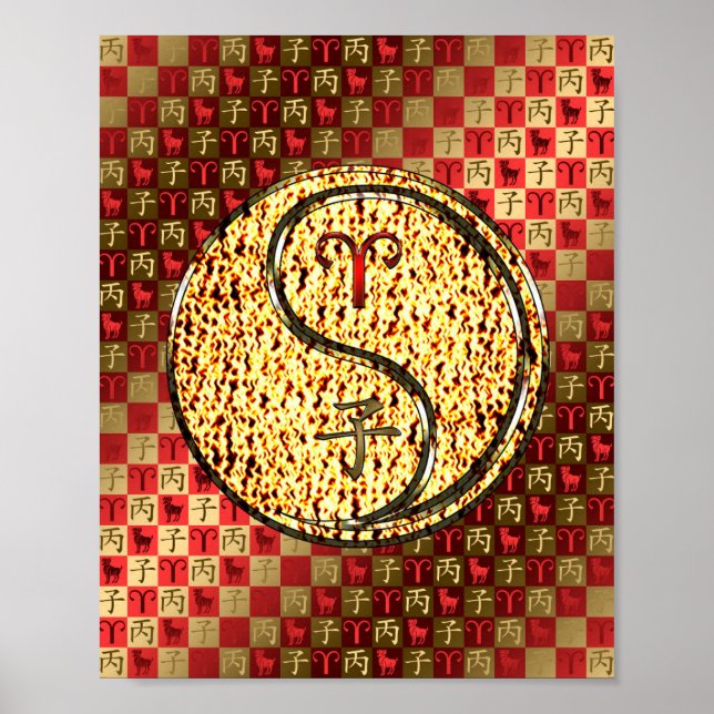 Affiche Aries et rat de feu (Devant)