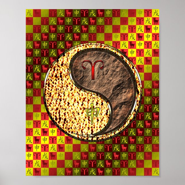 Affiche Aries et singe de la Terre (Devant)