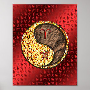 Affiche Aries et Tigre de la Terre
