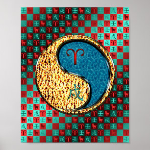 Affiche Aries et Water Dog