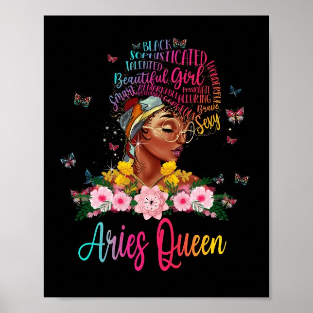 Affiche Aries Queen Black Women Persistent Belle (Devant)
