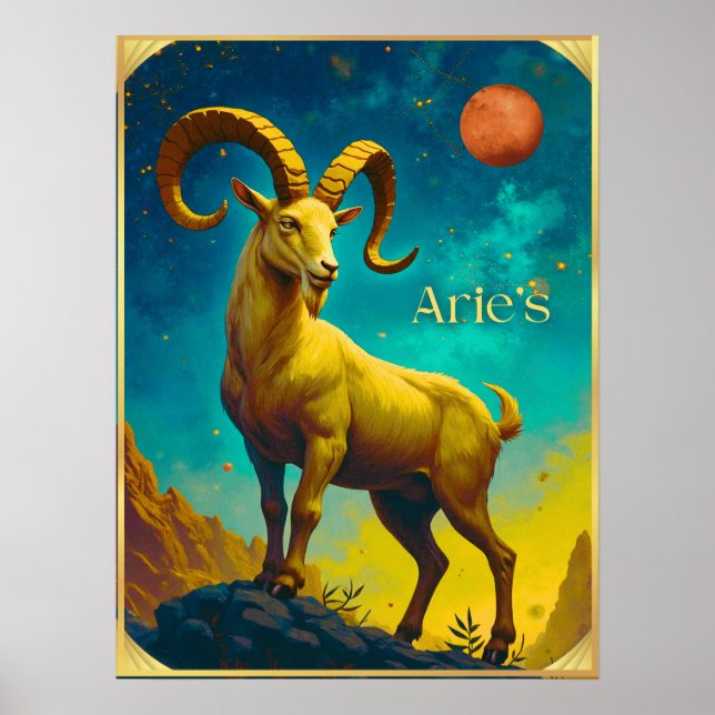 Affiche Aries the Ram Zodiac Sign (Devant)