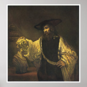 Affiche Aristote contemplant le buste de Homer, 1653