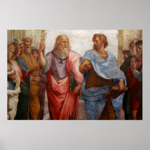 Affiche Aristote et Platon par Raphael