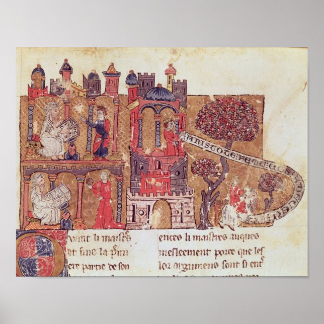 Affiche Aristote instruit Alexandre le Grand dans (Devant)