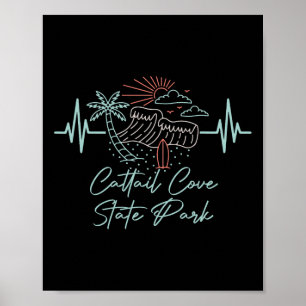 Affiche Arizona Cattail Cove State Park Heartbeat Planche