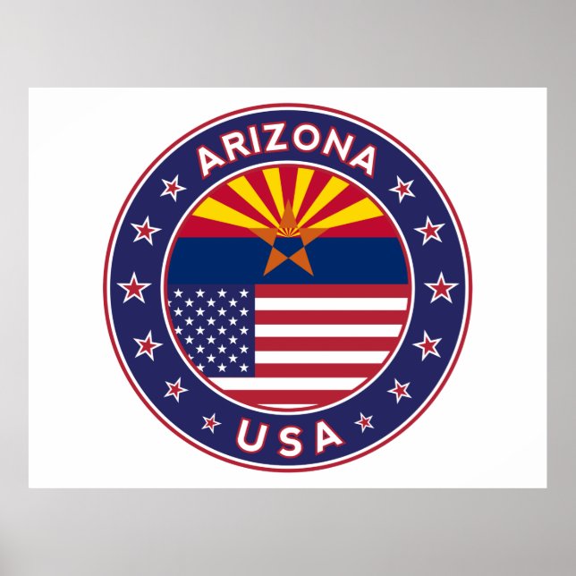 Affiche Arizona, États-Unis (Devant)