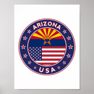 Affiche Arizona, États-Unis