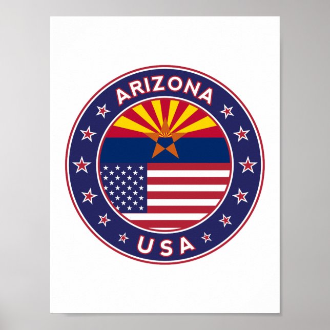 Affiche Arizona, États-Unis (Devant)