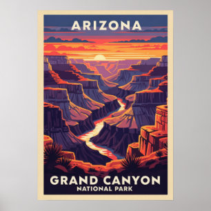 Affiche Arizona Grand Canyon National Park V02