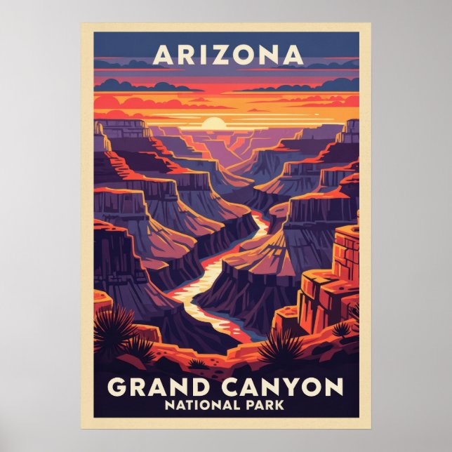 Affiche Arizona Grand Canyon National Park V02 (Devant)