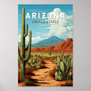 Affiche Arizona Travel Art Vintage