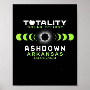 Affiche Arkansas Total Solaire Eclipse 2024