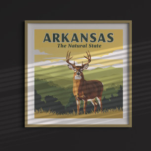 Affiche Arkansas vintage