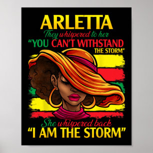 Affiche Arletta Prénom de famille Nom de famille Noir Hist