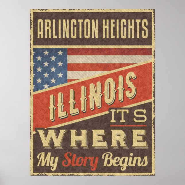 Affiche Arlington Heights Illinois (Devant)