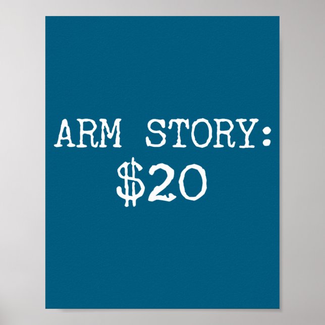 Affiche Arm Amputee Funny Gift Humor Missing Limb Quote  (Devant)