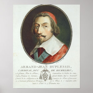 Affiche Armand Jean Duplessis, Cardinal, Duc de Richelieu