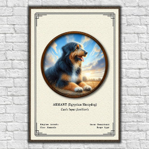 Affiche Armant (Chien de Berger Égyptien) Série de Zoologi