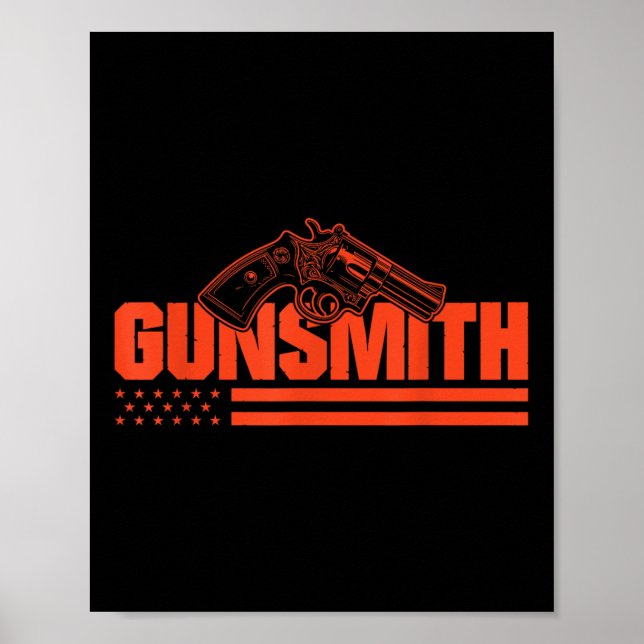 Affiche Arme à feu américaine de style rétro Patriot Drape (Devant)