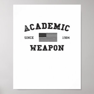 Affiche Arme académique classique drôle mème