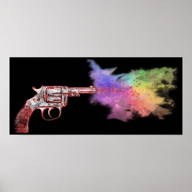 Affiche arme de l'amour : arc-en-ciel : (Devant)