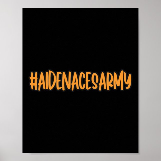 Affiche Armée d'Aiden contre la leucémie cancer Aiden’ (Devant)