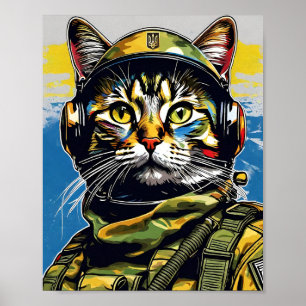 Affiche Armée de chats Ukraine