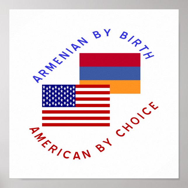 Affiche Arménien De Naissance, Américain De Choix (Devant)
