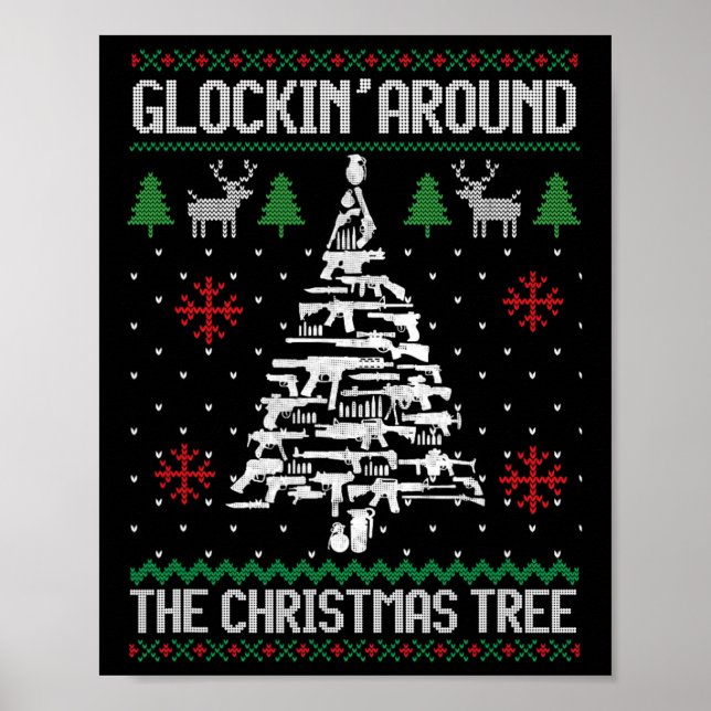 Affiche Armes Amusantes Fun Noël Vilain S Pour Les Amateur (Devant)