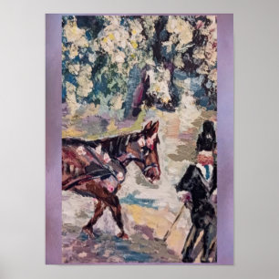 Affiche armoire à cheval de style renoir