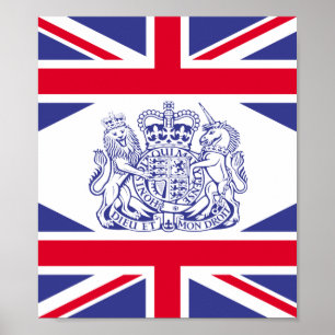 Affiche Armoiries britanniques