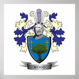 Affiche Armoiries de la famille des bois