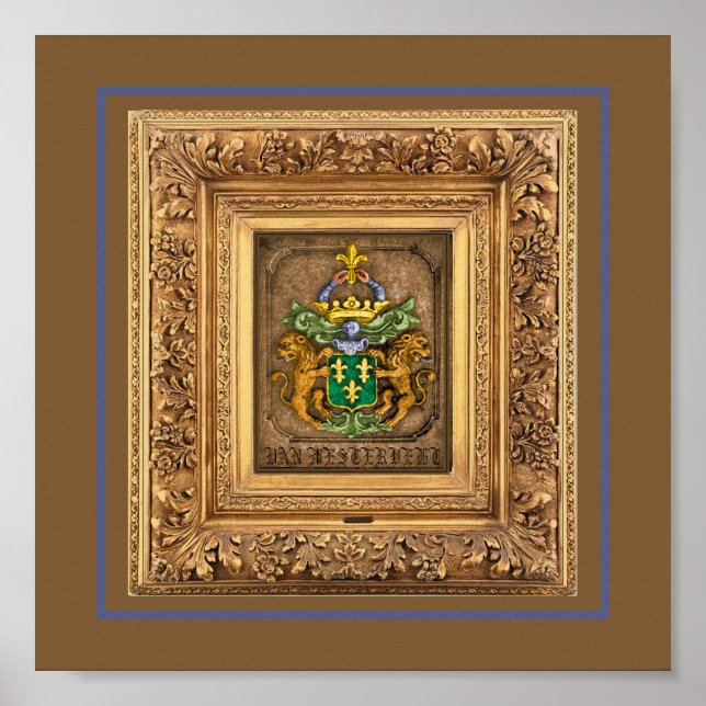 Affiche Armoiries De La Famille Hollandaise De Westerfield (Devant)