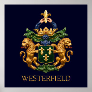 Affiche Armoiries de la famille néerlandaise Westerfield.