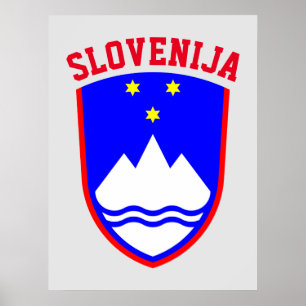 Affiche Armoiries de la SLOVÉNIE