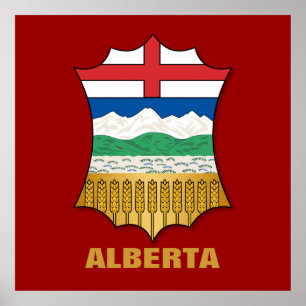 Affiche Armoiries de l'Alberta