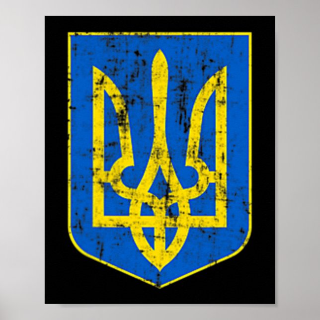 Affiche Armoiries de l'Ukraine (Devant)