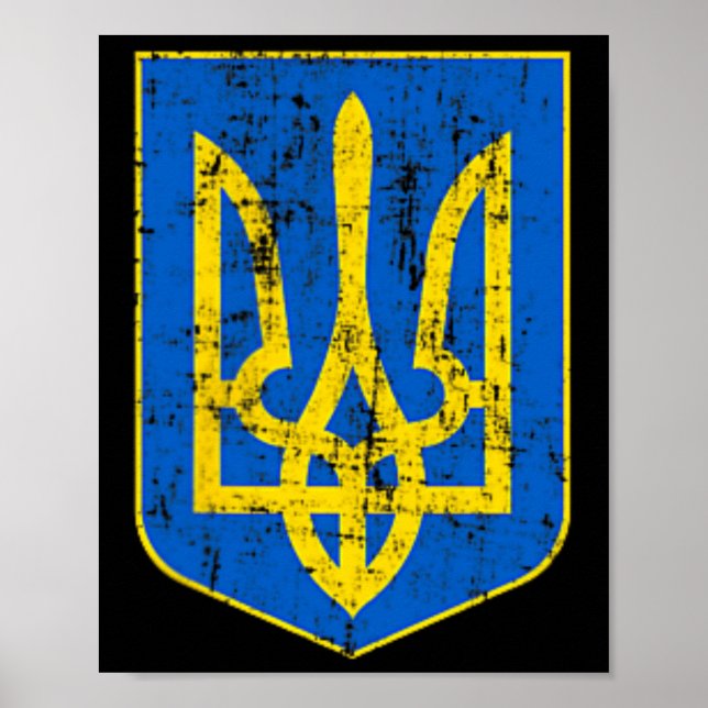 Affiche Armoiries de l'Ukraine 2  (Devant)