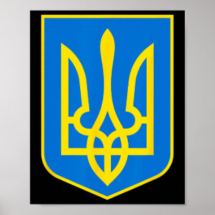 Affiche Armoiries de l'Ukraine - Slava Ukraini 2