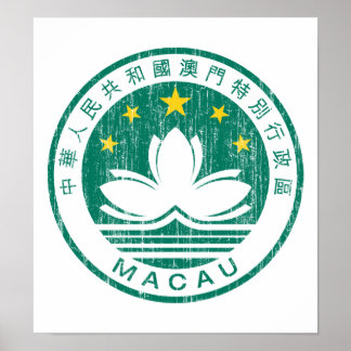 Affiche Armoiries De Macao