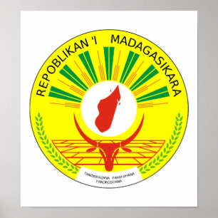 Affiche Armoiries De Madagascar