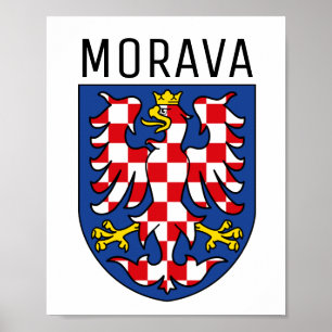 Affiche Armoiries de Moravie - TCHÉTCHIE