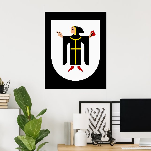 Affiche Armoiries de Munich (Bureau à domicile)